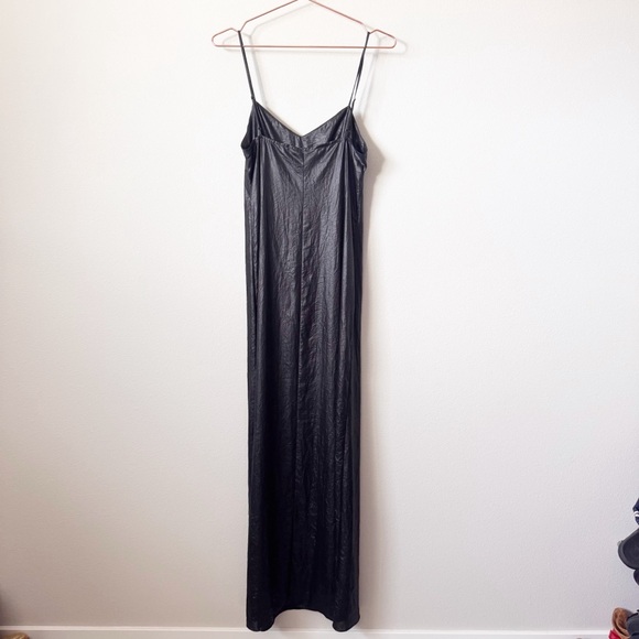BCBGMaxAzria Deanne slip Maxi Dress black shimmer - Picture 12 of 14